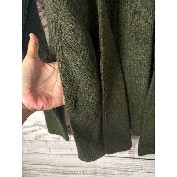 Croft & Barrow Women's Relaxed Fit Open Front Tunic Cardigan Meadow Green Small - Picture 7 of 10